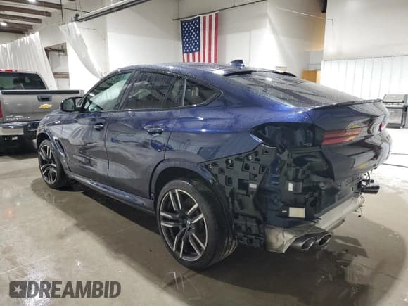 ✅ 2021 BMW X6 M • VIN: 5YMCY0C09M9H89908 • Lot: 70335435. Listed on Copart with 104,633 mi. Free auction sales archive from the USA and detailed vehicle history report at DreamBid. Image 2.