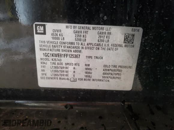 ✅ 2015 Chevrolet Silverado 2500HD LTZ • VIN: 1GC1KWE81FF125367 • Lot: 56750154. Wystawiony na Copart z przebiegiem Nie podano. Bezpłatny archiwum sprzedaży aukcyjnych z USA i szczegółowy raport historii pojazdu na DreamBid. Zdjęcie 12.