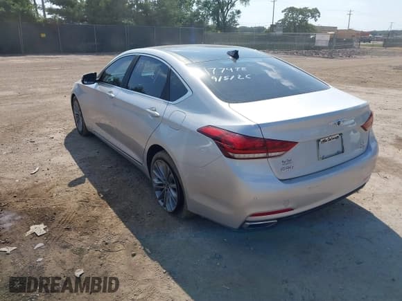 ✅ 2017 Genesis G80 3.8L • VIN: KMHGN4JE5HU192243 • Lot: 43204961. Listed on IAAI with 88,904 mi. Free auction sales archive from the USA and detailed vehicle history report at DreamBid. Image 3.