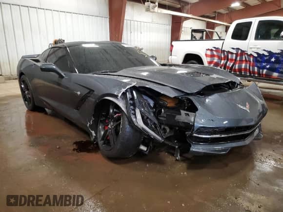 2014 Chevrolet Corvette Z51 2LT z VIN 1G1YJ2D74E5106389, wystawiony jako Copart lot #71802324 z przebiegiem 9 582 mil mil oraz Czysty tytuł • Clean title. Historia ofert i sprzedaży dostępna na DreamBid. Obrazek 4.