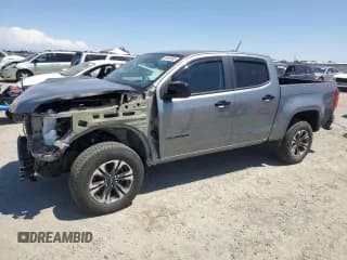 ✅ 2021 Chevrolet Colorado 4WD Z71 • VIN: 1GCPTDE19M1290107 • Lot: 66492885. Listed on Copart with 26,513 mi. Free auction sales archive from the USA and detailed vehicle history report at DreamBid. Image 1.