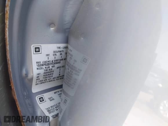 ✅ 2000 Oldsmobile Alero GLS • VIN: 1G3NF52E0YC306443 • Lot: 43438895. Wystawiony na IAAI z przebiegiem Nie podano. Bezpłatny archiwum sprzedaży aukcyjnych z USA i szczegółowy raport historii pojazdu na DreamBid. Zdjęcie 9.