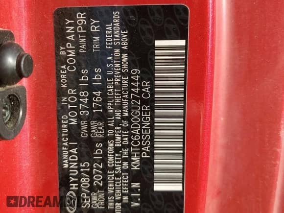 2016 Hyundai Veloster z VIN KMHTC6AD0GU274449, wystawiony jako Copart lot #73722184 z przebiegiem 113 135 mil mil oraz Czysty tytuł • Clean title. Historia ofert i sprzedaży dostępna na DreamBid. Obrazek 12.