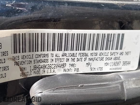 ✅ 2006 Jeep Commander • VIN: 1J8HG48K26C204097 • Лот: 41868945. Опубликован ранее на IAAI с пробегом 161 976 миль. Бесплатный доступ к архиву аукционных продаж из США и подробный отчёт об истории автомобиля на DreamBid. Изображение 9.