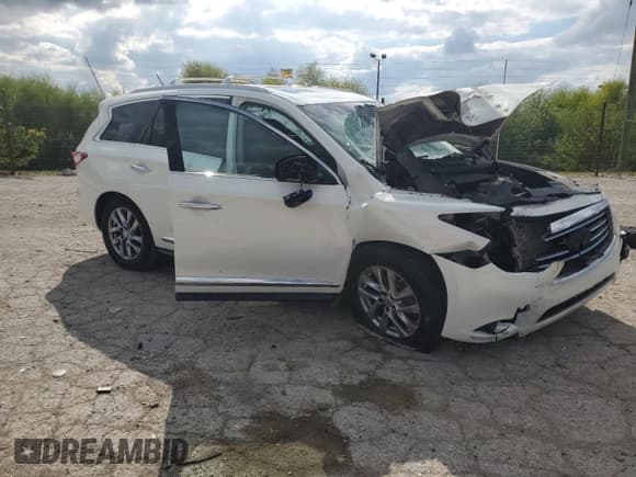 ✅ 2014 Infiniti QX60 • VIN: 5N1AL0MM0EC554682 • Lot: 82154175. Listed on Copart with 129,826 mi. Free auction sales archive from the USA and detailed vehicle history report at DreamBid. Image 4.