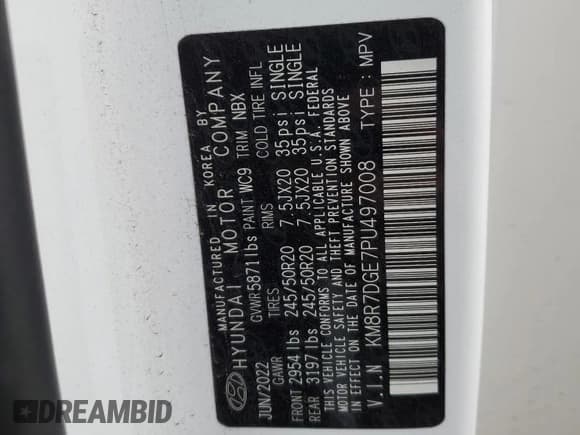 ✅ 2023 Hyundai Palisade Calligraphy • VIN: KM8R7DGE7PU497008 • Лот: 80918644. Опубликован ранее на Copart с пробегом 27 202 миль. Бесплатный доступ к архиву аукционных продаж из США и подробный отчёт об истории автомобиля на DreamBid. Изображение 13.