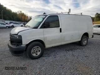 ✅ 2023 GMC Savana Cargo • VIN: 1GTW7AFP2P1151488 • Lot: 84898965. Listed on Copart with 81,955 mi. Free auction sales archive from the USA and detailed vehicle history report at DreamBid. Image 1.