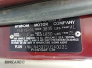 ✅ 2001 Hyundai Elantra GLS • VIN: KMHDN45D71U140221 • Lot: 54695955. Wystawiony na Copart z przebiegiem 107 725 mil. Bezpłatny archiwum sprzedaży aukcyjnych z USA i szczegółowy raport historii pojazdu na DreamBid. Zdjęcie 12.