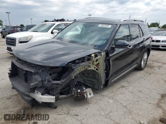 2022 Ford Explorer Limited z VIN 1FMSK8FH7NGB37297, wystawiony jako Copart lot #70304895 z przebiegiem 55 698 mil mil oraz Szkoda całkowita • Salvage title. Historia ofert i sprzedaży dostępna na DreamBid. Obrazek 1.