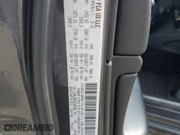 2016 Jeep Grand Cherokee Limited с VIN 1C4RJFBM2GC367384, выставлен на аукционе Copart как лот 52161775 с пробегом 171 669 миль миль и Списание • Salvage title. История ставок и продаж доступна на DreamBid. Изображение 12.