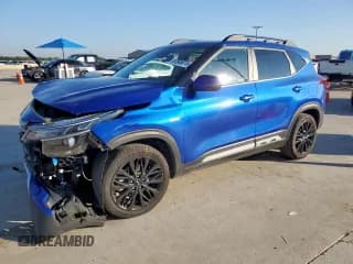 ✅ 2022 Kia Seltos Nightfall • VIN: KNDEUCA23N7241397 • Lot: 81845015. Listed on Copart with 80,299 mi. Free auction sales archive from the USA and detailed vehicle history report at DreamBid. Image 1.