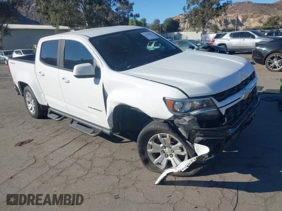 ✅ 2022 Chevrolet Colorado 4WD LT • VIN: 1GCGTCEN4N1302341 • Lot: 43448645. Listed on IAAI with 111,881 mi. Free auction sales archive from the USA and detailed vehicle history report at DreamBid. Image 1.