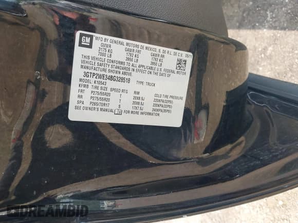 ✅ 2011 GMC Sierra 1500 SLT • VIN: 3GTP2WE34BG328518 • Лот: 42412710. Опубликован ранее на IAAI с пробегом 206 431 миль. Бесплатный доступ к архиву аукционных продаж из США и подробный отчёт об истории автомобиля на DreamBid. Изображение 9.