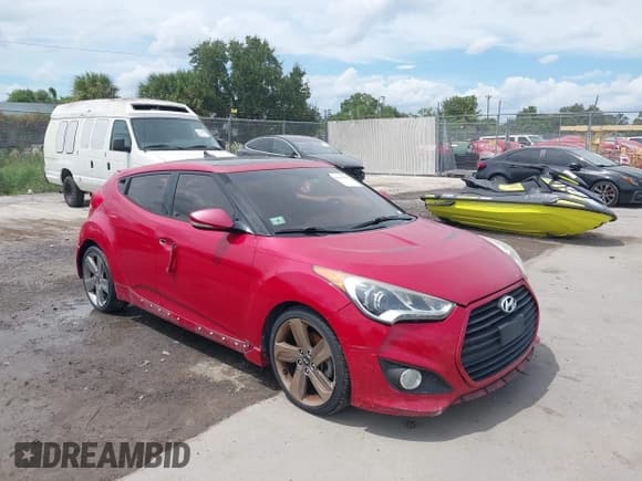 ✅ 2013 Hyundai Veloster Turbo • VIN: KMHTC6AE2DU129756 • Lot: 43147167. Listed on IAAI with 88,763 mi. Free auction sales archive from the USA and detailed vehicle history report at DreamBid. Image 1.