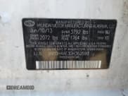 ✅ 2013 Hyundai Elantra GLS • VIN: 5NPDH4AE3DH362599 • Lot: 92950775. Listed on Copart with 158,124 mi. Free auction sales archive from the USA and detailed vehicle history report at DreamBid. Image 12.