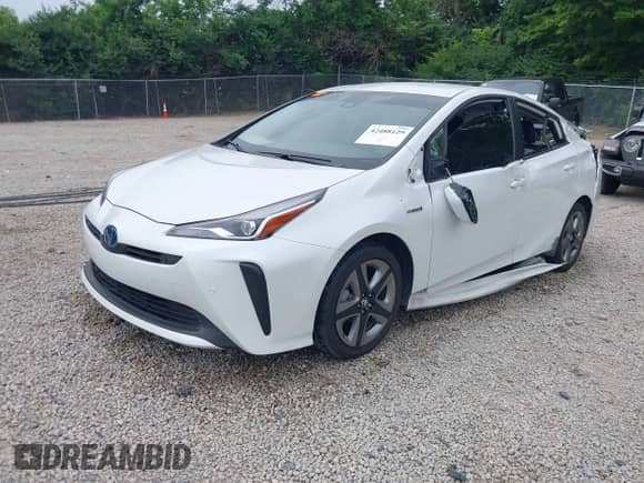 2021 Toyota Prius L Eco with VIN JTDKAMFU6M3137679, listed as a IAAI auction lot 42488129 with 52,414 mi miles and . Bid and sale history available at DreamBid. Image 21.