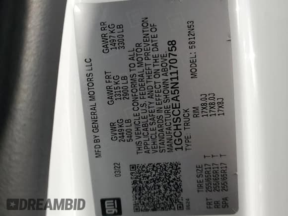 ✅ 2022 Chevrolet Colorado 2WD LT • VIN: 1GCHSCEA5N1170758 • Лот: 76400194. Опубликован ранее на Copart с пробегом 30 947 миль. Бесплатный доступ к архиву аукционных продаж из США и подробный отчёт об истории автомобиля на DreamBid. Изображение 12.