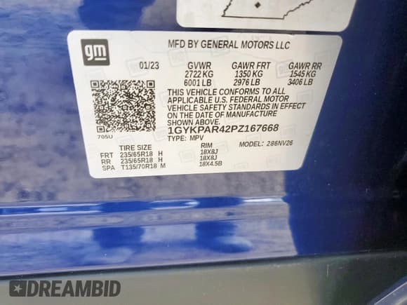 ✅ 2023 Cadillac XT6 FWD Luxury • VIN: 1GYKPAR42PZ167668 • Lot: 62093575. Wystawiony na Copart z przebiegiem 32 212 mil. Bezpłatny archiwum sprzedaży aukcyjnych z USA i szczegółowy raport historii pojazdu na DreamBid. Zdjęcie 13.