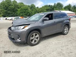 ✅ 2018 Toyota Highlander Hybrid Limited • VIN: 5TDDGRFH4JS048498 • Lot: 63032875. Listed on Copart with 98,607 mi. Free auction sales archive from the USA and detailed vehicle history report at DreamBid. Image 1.