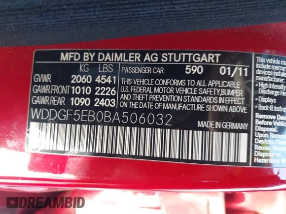 ✅ 2011 Mercedes-Benz C 300 Sport • VIN: WDDGF5EB0BA506032 • Lot: 43627528. Wystawiony na IAAI z przebiegiem 173 595 mil. Bezpłatny archiwum sprzedaży aukcyjnych z USA i szczegółowy raport historii pojazdu na DreamBid. Zdjęcie 9.
