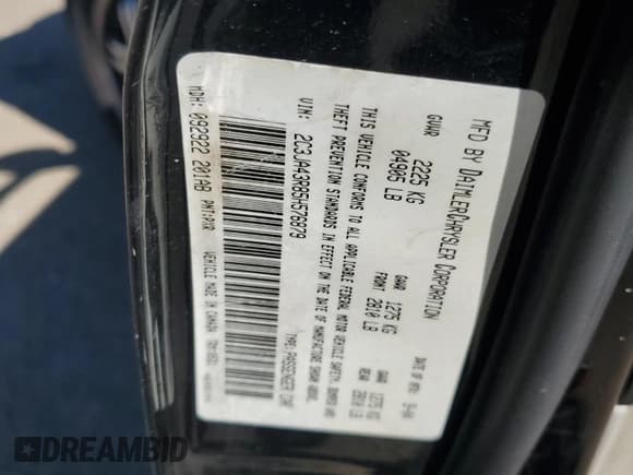 ✅ 2005 Chrysler 300 300 • VIN: 2C3JA43R85H576879 • Лот: 86280065. Опубликован ранее на Copart с пробегом 115 656 миль. Бесплатный доступ к архиву аукционных продаж из США и подробный отчёт об истории автомобиля на DreamBid. Изображение 12.