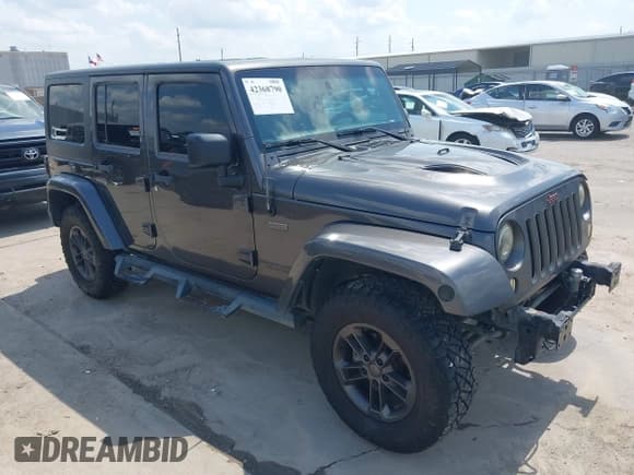 ✅ 2016 Jeep Wrangler Unlimited Sahara • VIN: 1C4BJWEG7GL260807 • Lot: 42368790. Listed on IAAI with 69,527 mi. Free auction sales archive from the USA and detailed vehicle history report at DreamBid. Image 1.