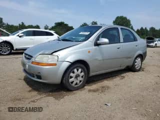 2004 Chevrolet Aveo LS z VIN KL1TJ526X4B142799, wystawiony jako Copart lot #59663475 z przebiegiem 185 731 mil mil oraz Szkoda całkowita • Salvage title. Historia ofert i sprzedaży dostępna na DreamBid. Obrazek 1.