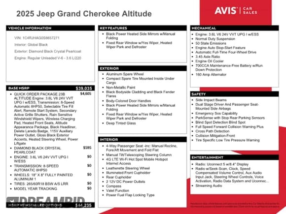 ✅ 2025 Jeep Grand Cherokee Altitude • VIN: 1C4RJHAG0S8657271 • Lot: 72078345. Listed on Copart with 12,376 mi. Free auction sales archive from the USA and detailed vehicle history report at DreamBid. Image 13.