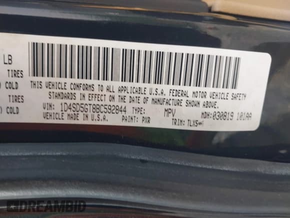 ✅ 2011 Dodge Durango Citadel • VIN: 1D4SD5GT8BC592844 • Lot: 42361101. Listed on IAAI with 166,775 mi. Free auction sales archive from the USA and detailed vehicle history report at DreamBid. Image 9.