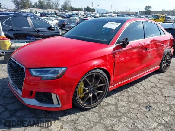 ✅ 2017 Audi RS 3 • VIN: WUABWGFF1H1900197 • Lot: 41493934. Listed on IAAI with 24,017 mi. Free auction sales archive from the USA and detailed vehicle history report at DreamBid. Image 2.