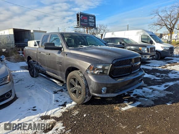 ✅ 2021 Ram 1500 Express • VIN: 1C6RR7FG1MS549542 • Lot: 96335885. Listed on Copart with 130,432 mi. Free auction sales archive from the USA and detailed vehicle history report at DreamBid. Image 1.