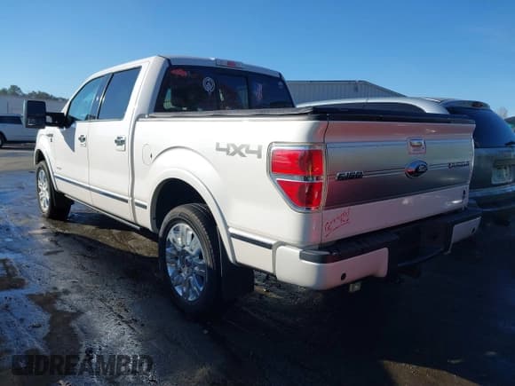✅ 2014 Ford F-150 Platinum • VIN: 1FTFW1ET1EFB56201 • Lot: 43709618. Listed on IAAI with 133,110 mi. Free auction sales archive from the USA and detailed vehicle history report at DreamBid. Image 3.