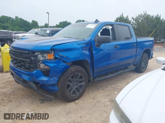✅ 2024 Chevrolet Silverado 1500 Custom • VIN: 1GCPDBEK7RZ214839 • Lot: 42280995. Listed on IAAI with 18,755 mi. Free auction sales archive from the USA and detailed vehicle history report at DreamBid. Image 2.