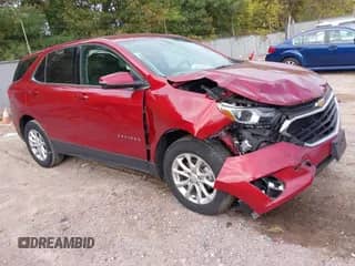 2018 Chevrolet Equinox LT z VIN 2GNAXJEVXJ6213127, wystawiony jako IAAI lot #43439283 z przebiegiem 71 683 mil mil oraz . Historia ofert i sprzedaży dostępna na DreamBid. Obrazek 1.