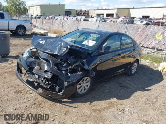 ✅ 2017 Hyundai Accent SE • VIN: KMHCT4AE9HU370563 • Lot: 43320687. Listed on IAAI with 102,041 mi. Free auction sales archive from the USA and detailed vehicle history report at DreamBid. Image 2.