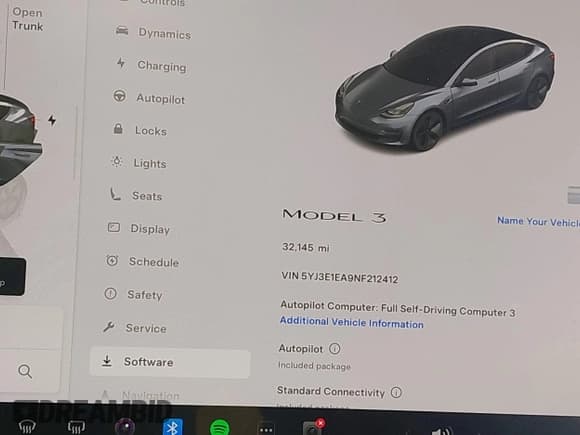 ✅ 2022 Tesla Model 3 • VIN: 5YJ3E1EA9NF212412 • Lot: 42305264. Wystawiony na IAAI z przebiegiem 32 145 mil. Bezpłatny archiwum sprzedaży aukcyjnych z USA i szczegółowy raport historii pojazdu na DreamBid. Zdjęcie 7.