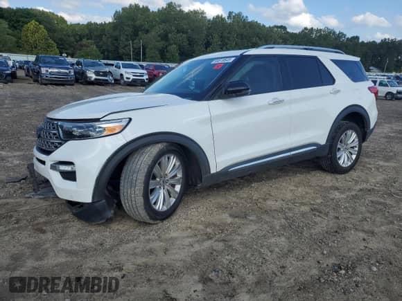 2022 Ford Explorer Limited with VIN 1FMSK7FH8NGB44799, listed as a Copart auction lot 69818545 with 108,831 mi miles and Salvage title. Bid and sale history available at DreamBid. Image 1.
