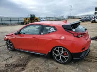 2020 Hyundai Veloster z VIN KMHT36AH0LU008457, wystawiony jako Copart lot #85669534 z przebiegiem 59 985 mil mil oraz Szkoda całkowita • Salvage title. Historia ofert i sprzedaży dostępna na DreamBid. Obrazek 2.