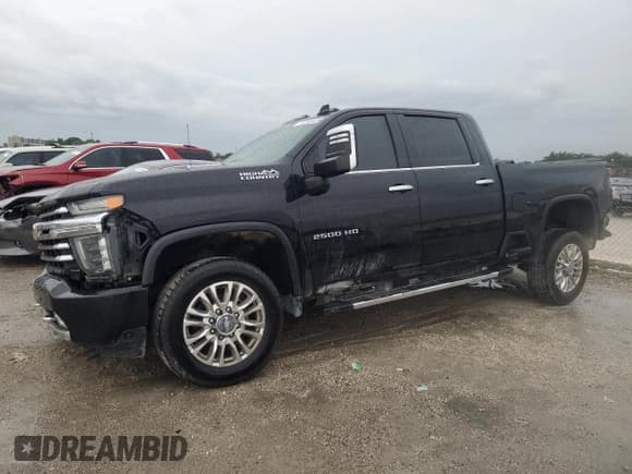 ✅ 2020 Chevrolet Silverado 2500HD High Country • VIN: 1GC4YREY0LF313628 • Лот: 82348425. Опубликован ранее на Copart с пробегом 84 165 миль. Бесплатный доступ к архиву аукционных продаж из США и подробный отчёт об истории автомобиля на DreamBid. Изображение 1.