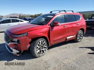 ✅ 2023 Hyundai Santa Fe Calligraphy • VIN: 5NMS5DAL9PH570325 • Лот: 87093275. Опубликован ранее на Copart с пробегом 74 913 миль. Бесплатный доступ к архиву аукционных продаж из США и подробный отчёт об истории автомобиля на DreamBid. Изображение 1.