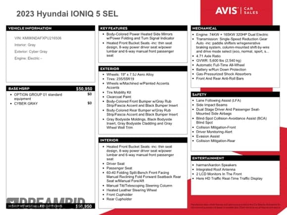 ✅ 2023 Hyundai Ioniq 5 SEL • VIN: KM8KNDAFXPU216506 • Lot: 75316424. Wystawiony na Copart z przebiegiem 26 627 mil mil. Skorzystaj z bezpłatnego archiwum sprzedaży aukcyjnych z USA i zobacz szczegółowy raport historii pojazdu na DreamBid. Zdjęcie 12.