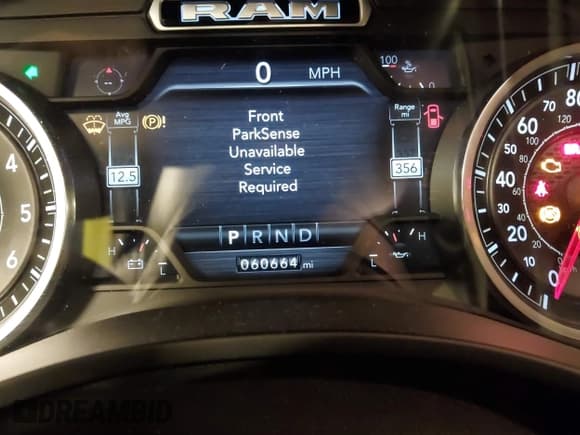 ✅ 2020 Ram 1500 Big Horn • VIN: 1C6SRFMT1LN242283 • Lot: 43750083. Listed on IAAI with 60,664 mi. Free auction sales archive from the USA and detailed vehicle history report at DreamBid. Image 7.