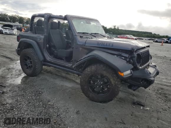 ✅ 2024 Jeep Wrangler Sport • VIN: 1C4PJXAG6RW101005 • Lot: 68813035. Listed on Copart with Not provided. Free auction sales archive from the USA and detailed vehicle history report at DreamBid. Image 4.