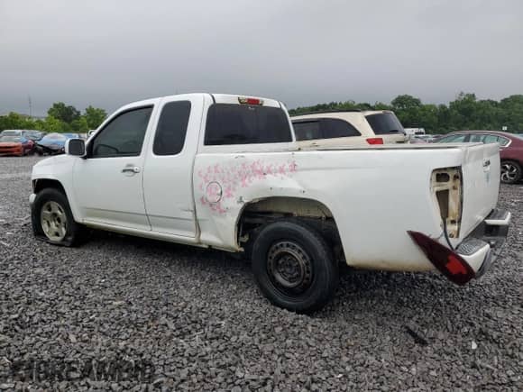 2011 Chevrolet Colorado Work Truck with VIN 1GCESBFE2B8138593, listed as a Copart auction lot 57781045 with 214,290 mi miles and Salvage title. Bid and sale history available at DreamBid. Image 2.