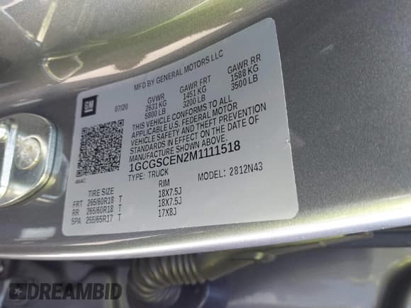 ✅ 2021 Chevrolet Colorado 2WD LT • VIN: 1GCGSCEN2M1111518 • Lot: 43166161. Listed on IAAI with 21,197 mi. Free auction sales archive from the USA and detailed vehicle history report at DreamBid. Image 9.