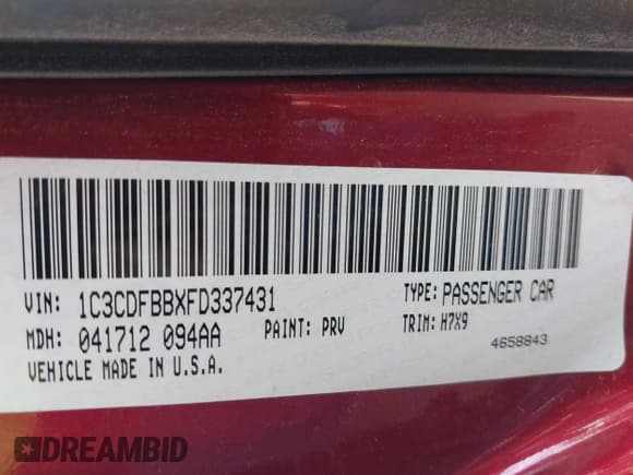 ✅ 2015 Dodge Dart SXT • VIN: 1C3CDFBBXFD337431 • Лот: 43405008. Опубликован ранее на IAAI с пробегом 91 466 миль. Бесплатный доступ к архиву аукционных продаж из США и подробный отчёт об истории автомобиля на DreamBid. Изображение 9.