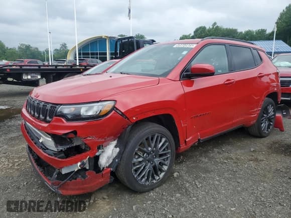 ✅ 2023 Jeep Compass (RED) Edition • VIN: 3C4NJDCN0PT557702 • Лот: 59964905. Опубликован ранее на Copart с пробегом 41 321 миль. Бесплатный доступ к архиву аукционных продаж из США и подробный отчёт об истории автомобиля на DreamBid. Изображение 1.