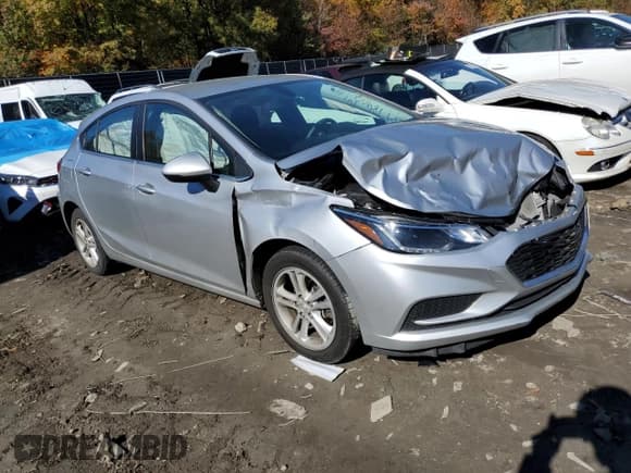 ✅ 2018 Chevrolet Cruze LT • VIN: 3G1BE6SM9JS615405 • Lot: 65478902. Listed on Copart with Not provided. Free auction sales archive from the USA and detailed vehicle history report at DreamBid. Image 1.