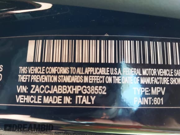 ✅ 2017 Jeep Renegade Altitude • VIN: ZACCJABBXHPG38552 • Лот: 42061604. Опубликован ранее на IAAI с пробегом 109 268 миль. Бесплатный доступ к архиву аукционных продаж из США и подробный отчёт об истории автомобиля на DreamBid. Изображение 9.