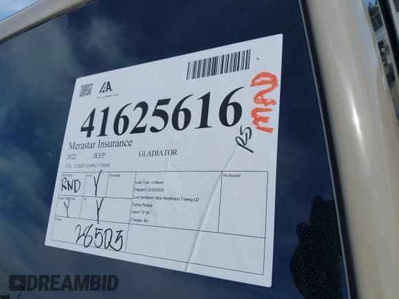 ✅ 2022 Jeep Gladiator Willys • VIN: 1C6HJTAG4NL175068 • Lot: 41625616. Wystawiony na IAAI z przebiegiem 28 503 mil. Bezpłatny archiwum sprzedaży aukcyjnych z USA i szczegółowy raport historii pojazdu na DreamBid. Zdjęcie 15.